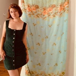 Urban Outfitters Green Corduroy Mini-dress—US 4